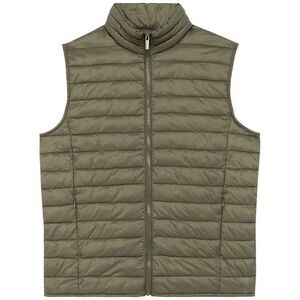 Native Spirit Mens Light Recycled Body Warmer / Organic Khaki